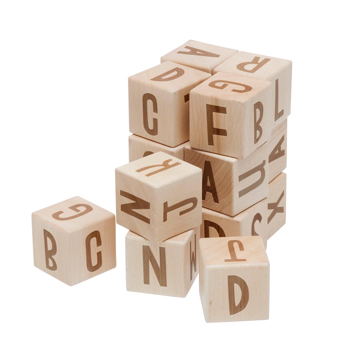 sebra Buchstabenblöcke aus Holz, 16 Stck., Holz 3017304 - 01