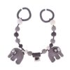 sebra Häkel-Kinderwagenkette, Elefant, grau 4006302