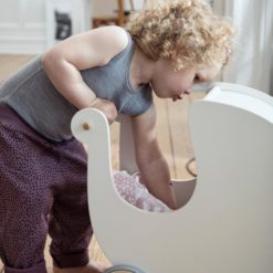 sebra Puppenkinderwagen aus Holz weiß 3005302 - 02