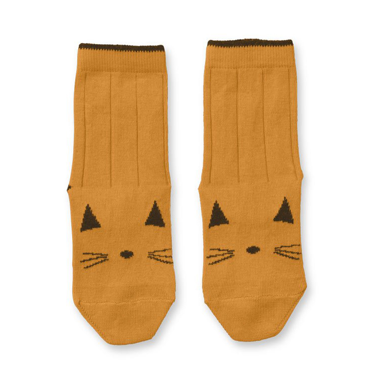 LIEWOOD Socken Silas in „Cat mustard“ LW-12347-0024 - 01