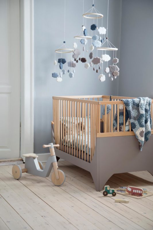 Sebra Mobile aus Filz, Wolken, warmes grau 8018301 - 03
