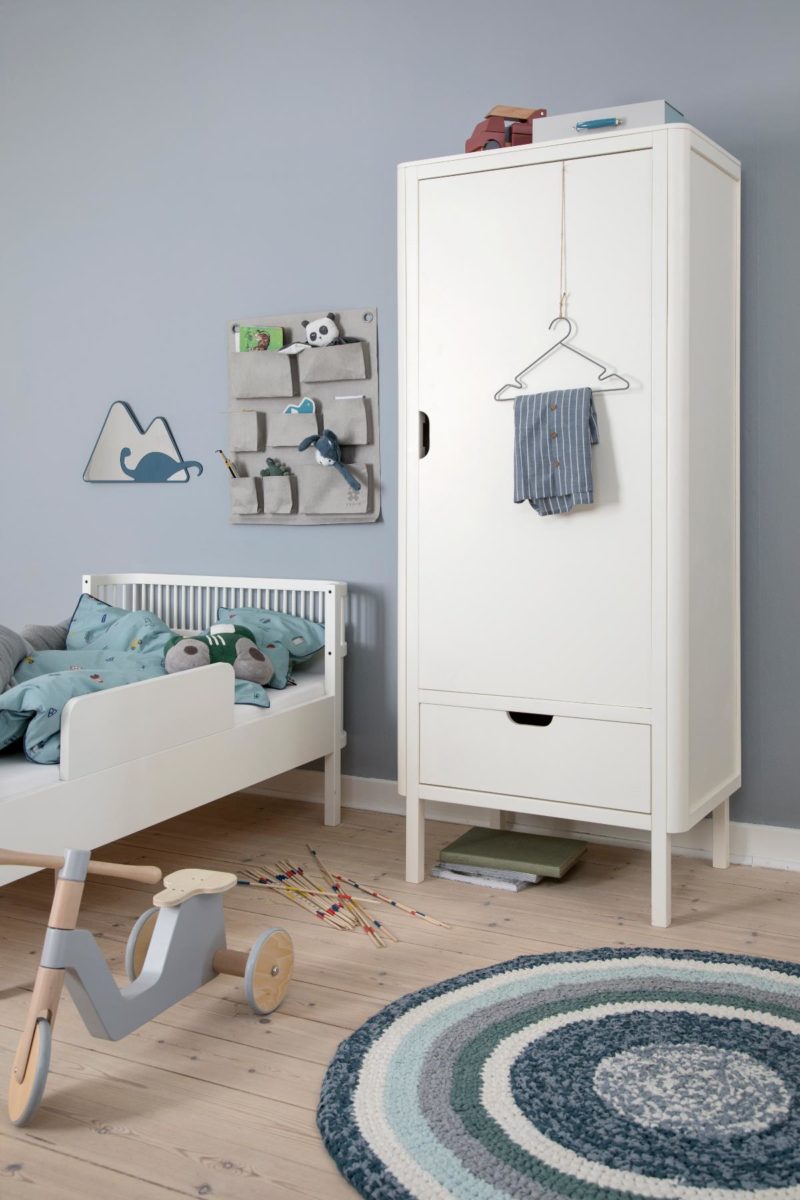 Sebra Teppich Tannenblau Melange Hakelteppich 120cm Hipster Baby