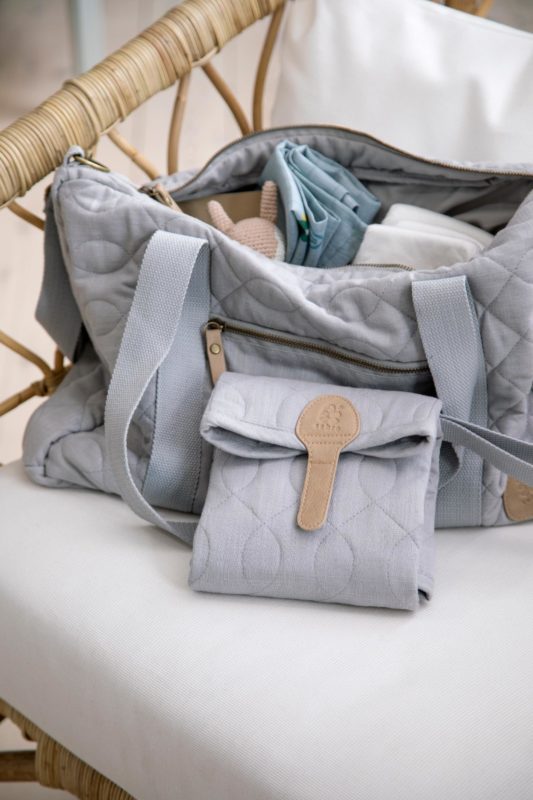 Sebra Wickelunterlage, abgesteppt, elephant grey 8013308 - 02