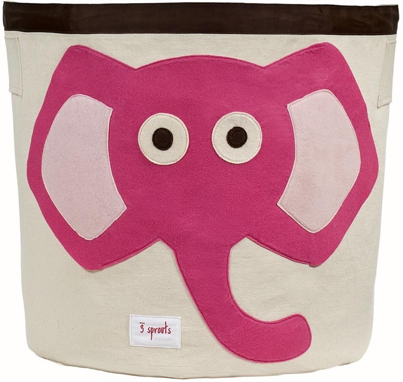 3 sprouts Aufbewahrungskorb Elefant (pink)
