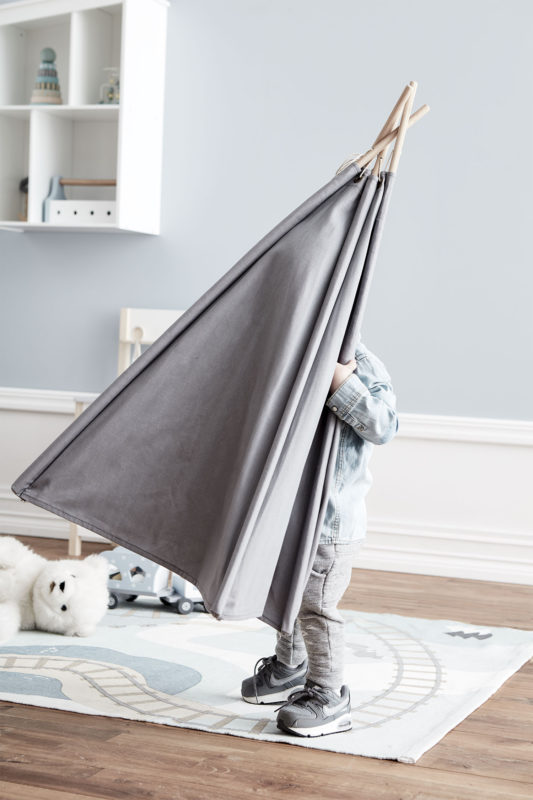 Kids Concept Tipi Zelt Mini grau Mood 2