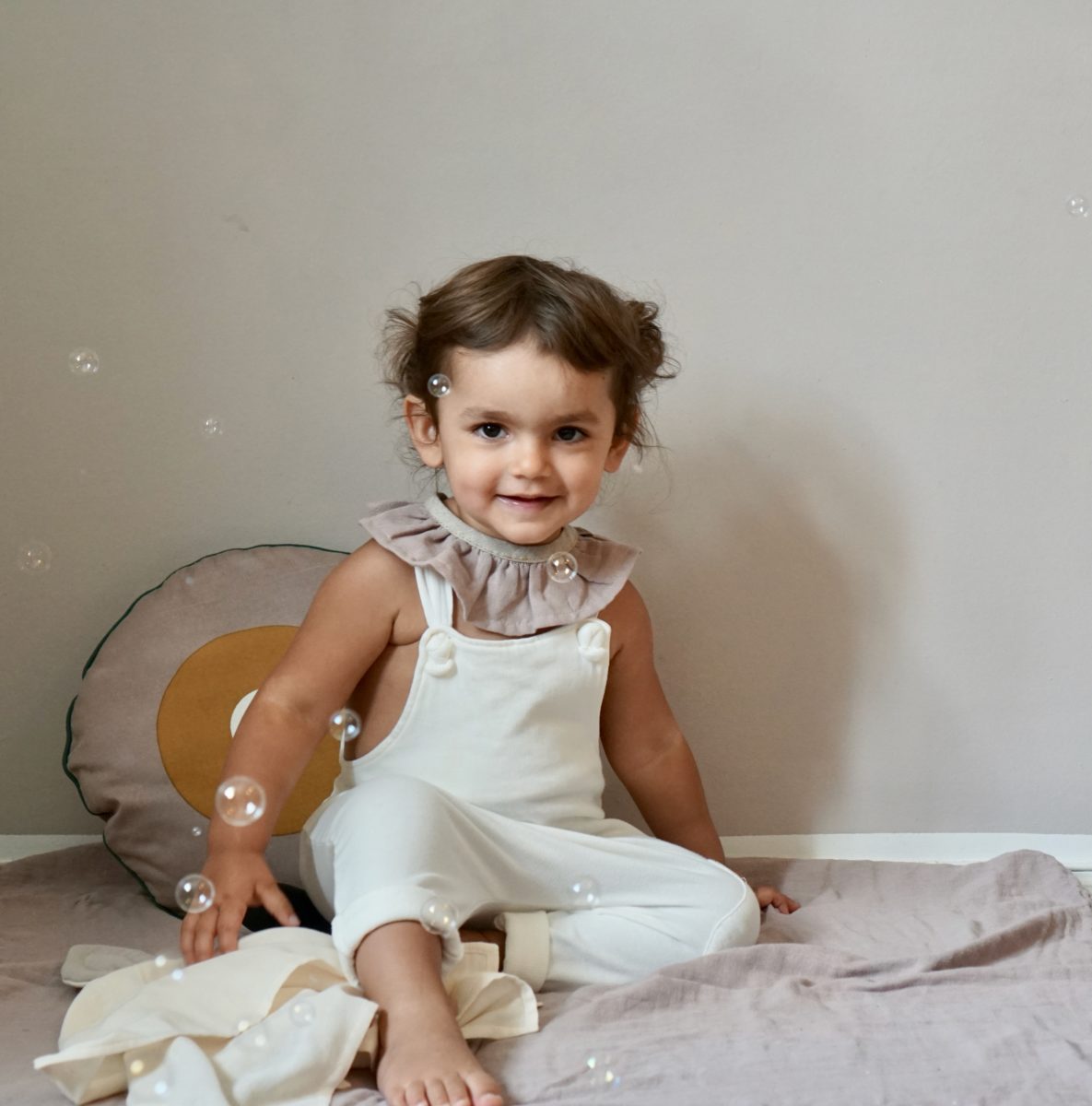 Saga Copenhagen Musselin Stoffkragen Alda „Burlwood“ aus Bio-Baumwolle – Bild 2