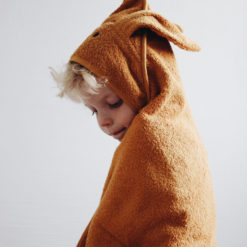 Liewood Kapuzenhandtuch Rabbit mustard mit Junge
