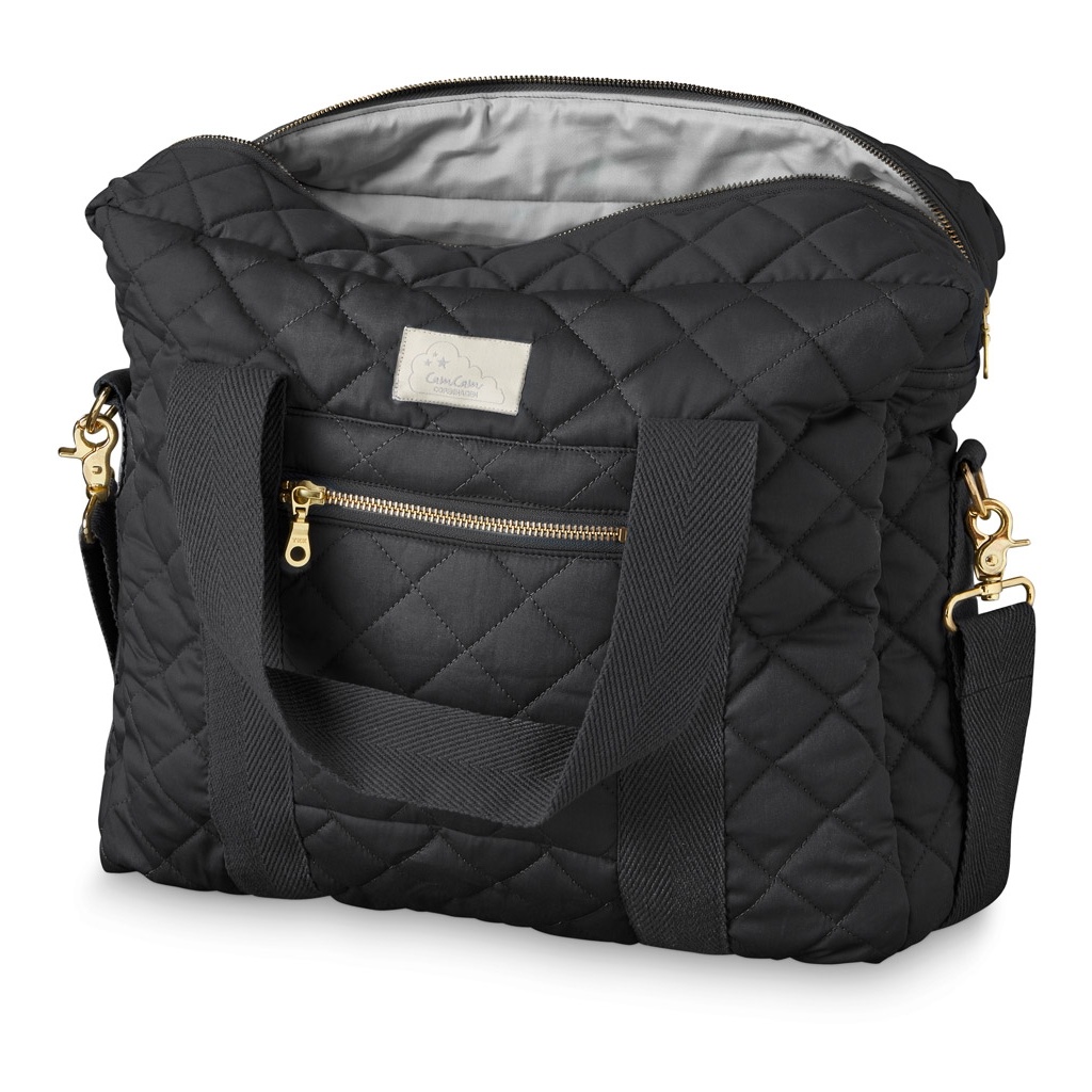DELISTED Cam Cam Wickeltasche „Black“ 39x31x13cm