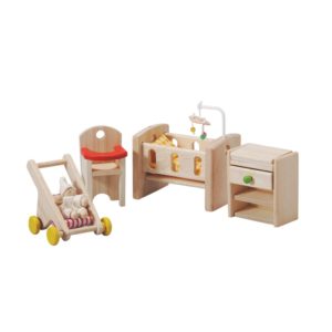 PlanToys Baby Schlafzimmer Puppenhausmöbel-Set