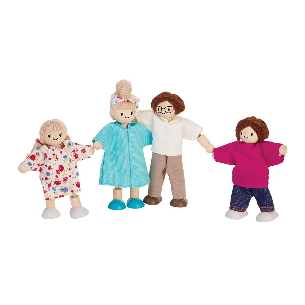 DELISTED PlanToys Puppenfamilie Modern, Puppenhauspuppen