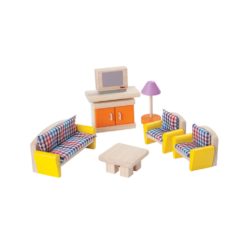PlanToys Wohnzimmer Neo Puppenhausmöbel-Set