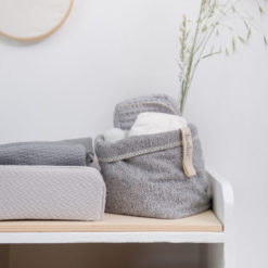 koeka Aufbewahrungskorb Vigo sparkle grey auf Wickelkommode