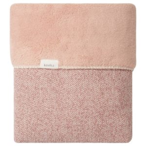 Koeka Babydecke Bettdecke Vancouver teddy shadow pink mel./natural 75x100 cm 