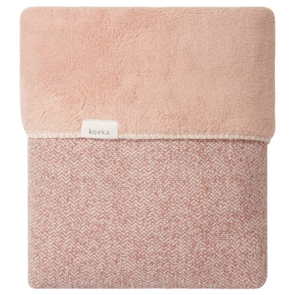 koeka Babydecke Vigo Teddy old pink : shadow pink, 70x100cm