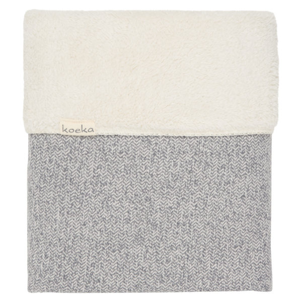 koeka Babydecke Vigo Teddy sparkle grey : pebble, 70x100cm