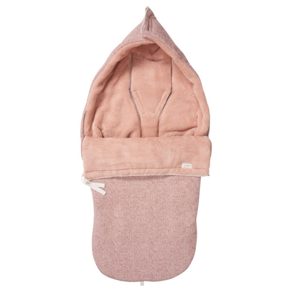 Ullenboom Einschlagdecke Koeka Babyfußsack - Für Babyschale - Gruppe 0 - Mit Teddy Gefüttert - Mit Kapuze - Oslo - Aus Baumwolle - Abwaschbar Einschlagdecke Babyschale