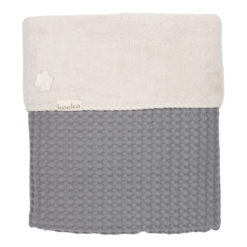 koeka Kinderdecke Oslo steel grey : pebble, 100x150cm