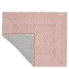 koeka Krabbeldecke Vigo old pink : sparkle grey Rückseite