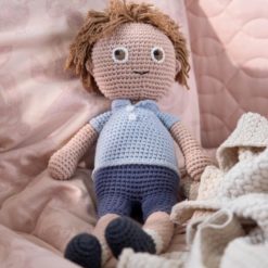 Sebra Häkelpuppe William, 40cm 2