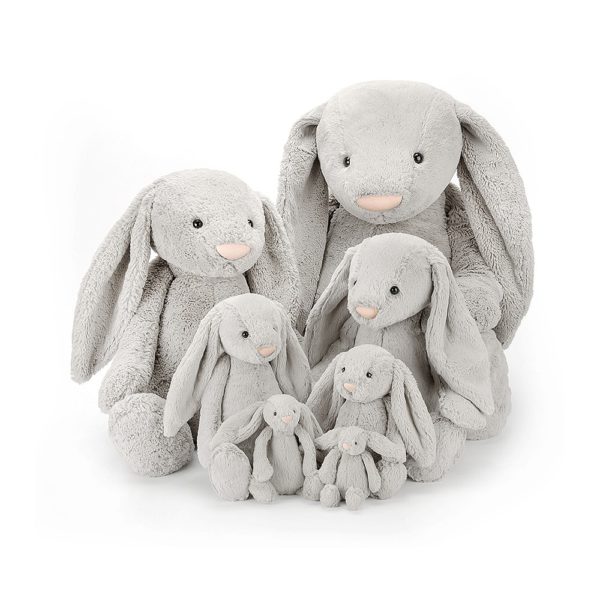Jellycat Kuscheltier Bashful Silver Bunny alle Größen