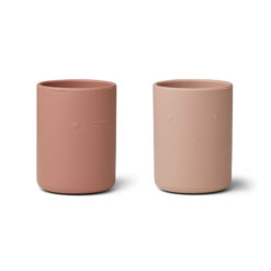 Liewood Ethan Becher „Rose mix“ aus Silikon, 2er-Set
