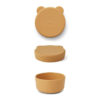 Liewood Carrie Snackbox Mr Bear „yellow mellow“, klein