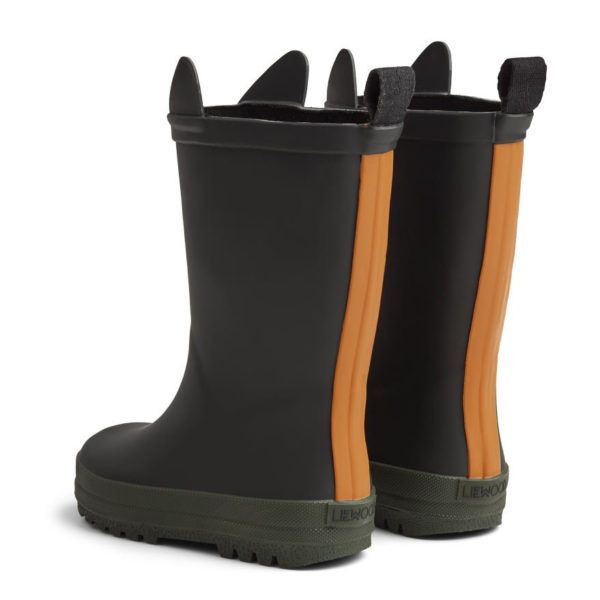 Liewood River Regenstiefel „Black : hunter mix“ hinten