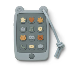 Liewood Thomas Spieltelefon aus Silikon „Sea blue“