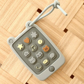 Liewood Thomas Spieltelefon aus Silikon „Sea blue“ von oben