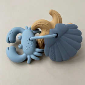 Liewood Tonk Beißringe 3er-Set „Blue multi mix“ aus Silikon