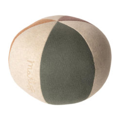 Maileg Stoffball, dusty green : coral : glitter, 19x17cm
