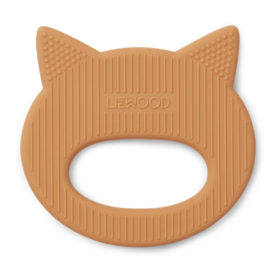 Liewood Gemma Beißring „Cat mustard“, Silikon Rückseite