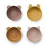 Liewood Iggy Schalen „Rose mix“, Silikon, 4er-Set