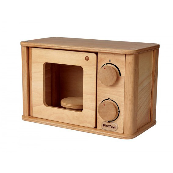 PlanToys Mikrowelle aus Öko-Holz, (B)32cm