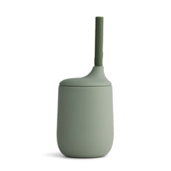 Liewood Ellis Trinkbecher „Faune green : hunter green mix“ aus Silikon