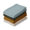 Liewood Leon Mulltuch-Set „Blue multi mix“, 4er-Pack, 60x60cm
