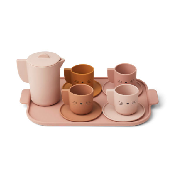 Liewood Ophelia Silikon Tee-Set „Rose multi mix“
