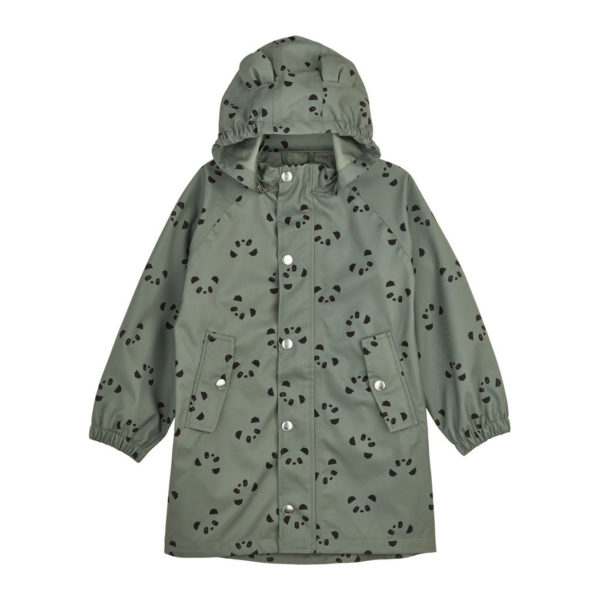 Liewood Blake Regenjacke „Panda faune green“