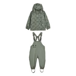 Liewood Dakota Regenbekleidung „Panda faune green“ vorn