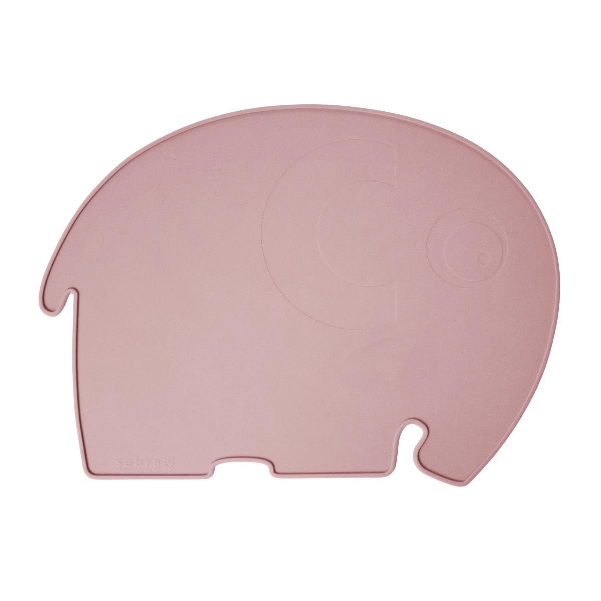 DELISTED Sebra Silikon Platzdeckchen, Fanto der Elefant, „Blossom Pink“