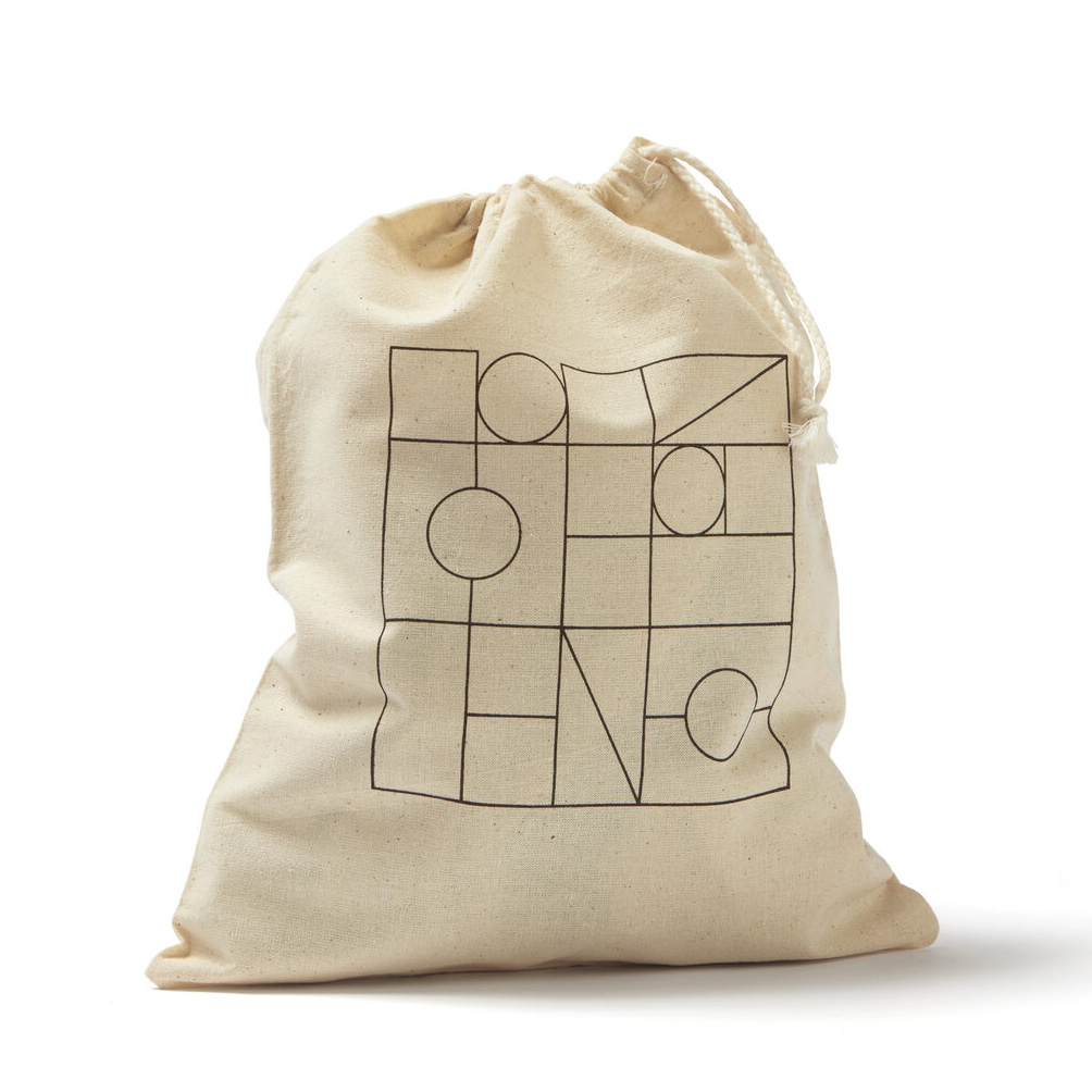 Kids Concept Bauklötze Natur Neo im Stoffbeutel