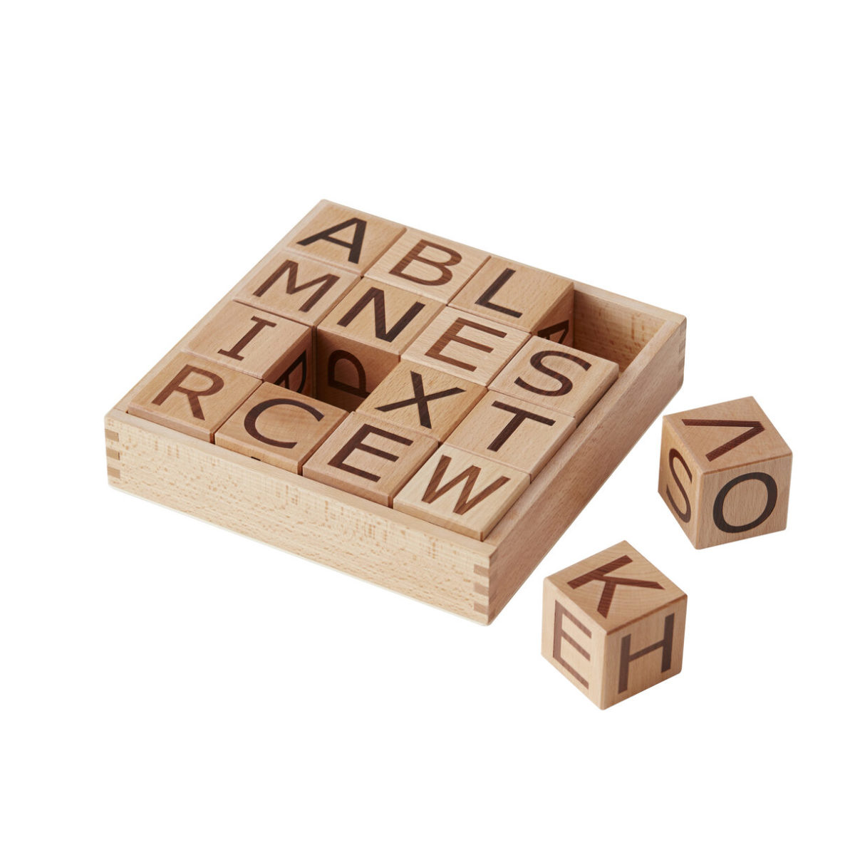 Kids Concept Buchstaben-Klötze NEO natural – Bild 2