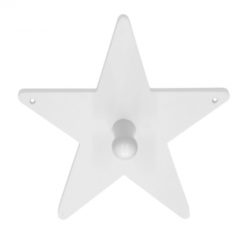 Kids Concept Kleiderhaken Star weiß, 14x14cm