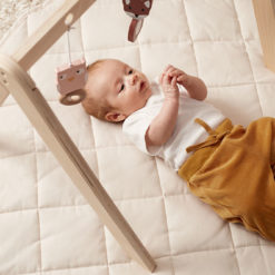 Kids Concept Spielteppich rund, beige, als Spieldecke