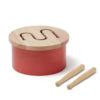 Kids Concept Trommel klein rot, Ø16,5cm