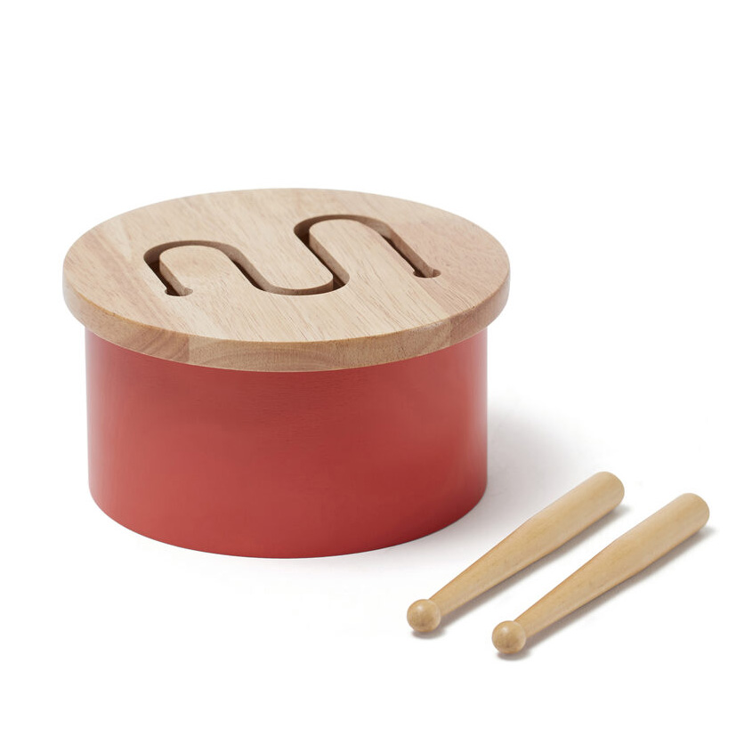 Kids Concept Trommel klein rot, Ø16,5cm