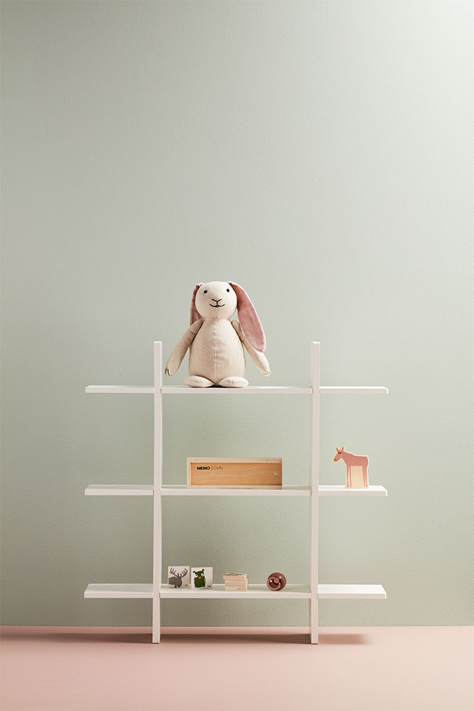 DELISTED Kids Concept Wandregal 3 Ebenen 70x70 cm weiß – Bild 4