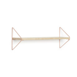 Kids Concept Wandregal, Holz, Metall, apricot, 50x15cm