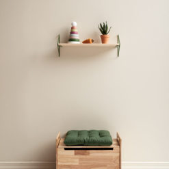 Kids Concept Wandregal, Holz, Metall, grün, 50x15cm Mood