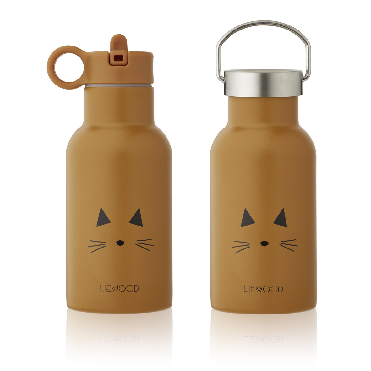 Liewood Anker Trinkflasche „Cat mustard“